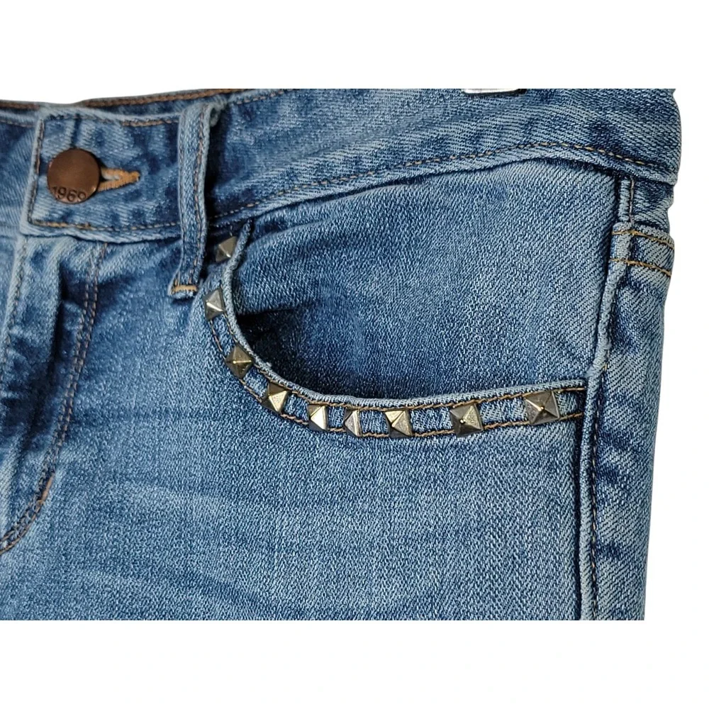 Gap 1969‎ Size 28 Always Skinny Low Rise Blue Jeans Pants Studded
